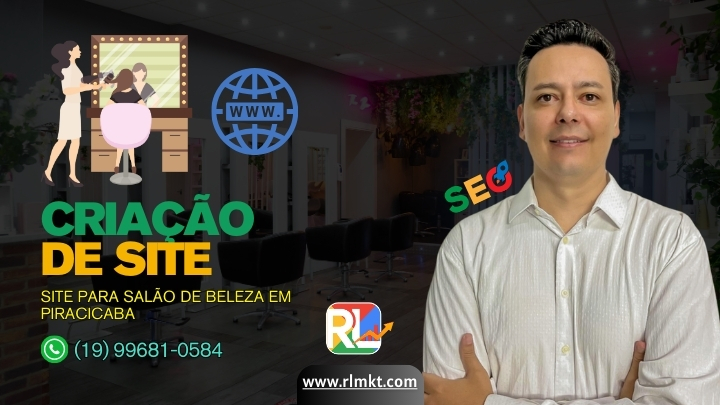 Site para Salão de Beleza em Piracicaba SP