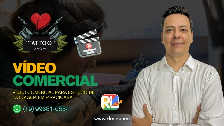 Vídeo Comercial para Estúdio de Tatuagem em Piracicaba SP