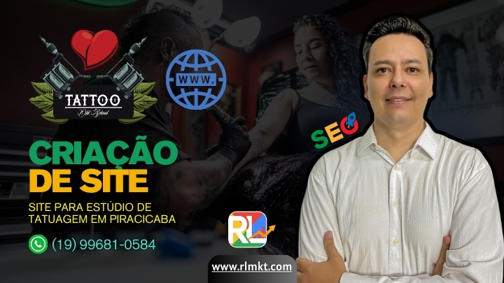 Site para Estúdio de Tatuagem em Piracicaba SP