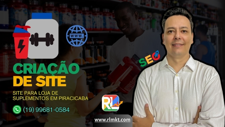 Site para Loja de Suplementos em Piracicaba SP
