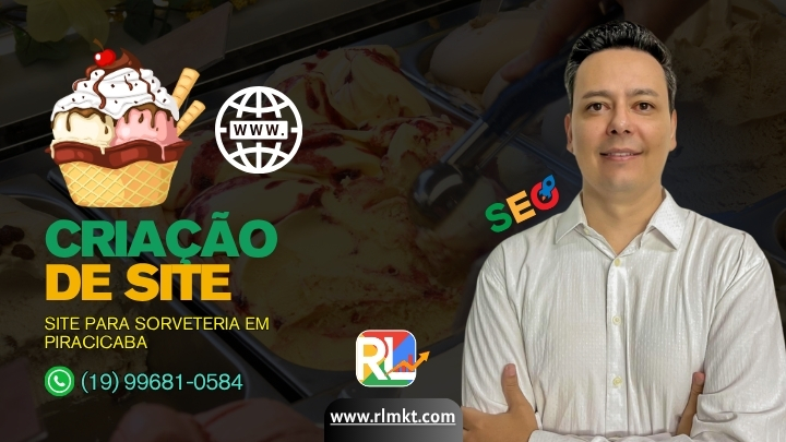 Site para Sorveteria em Piracicaba SP