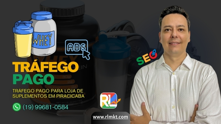 Tráfego Pago para Loja de Suplementos em Piracicaba SP